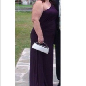 Purple evening gown